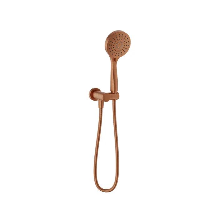Baril Shower Components 3-Spray Anti-Limestone Hand Shower on Wall Mounted Supply Elbow by Baril