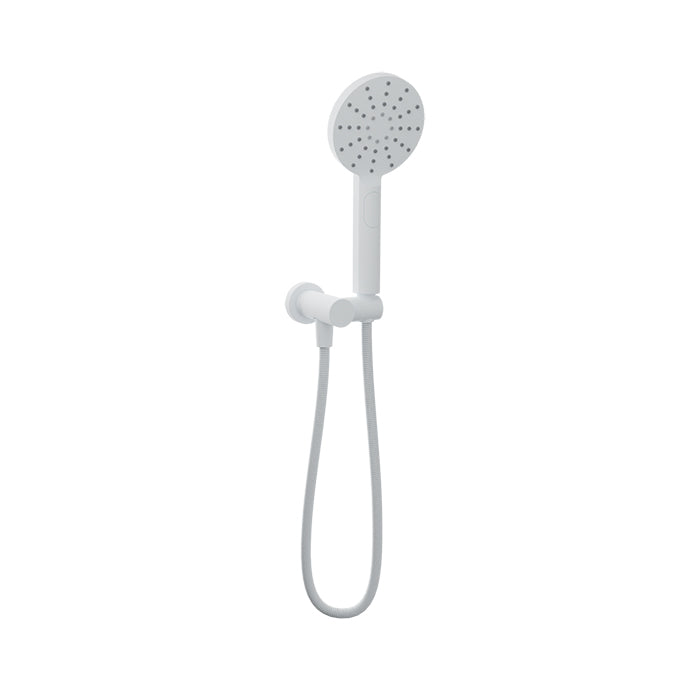 Baril Shower Components 3-Spray Anti-Limestone Hand Shower on Wall Mounted Supply Elbow