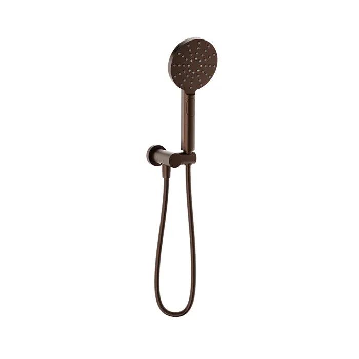 Baril Shower Components 3-Spray Anti-Limestone Hand Shower on Wall Mounted Supply Elbow by Baril