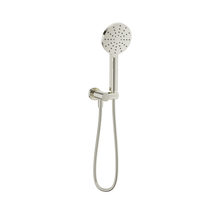 Baril Shower Components 3-Spray Anti-Limestone Hand Shower on Wall Mounted Supply Elbow