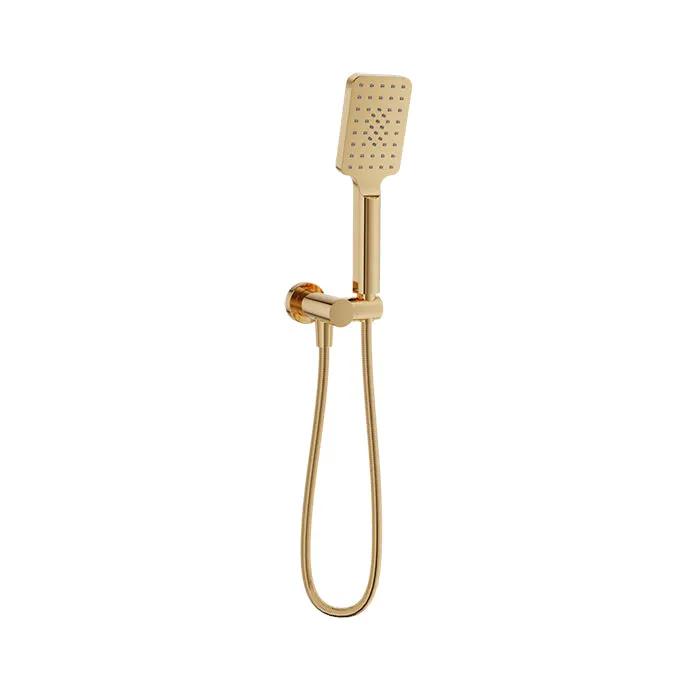 Baril Shower Components 3-Spray Anti-Limestone Hand Shower on Wall Mounted Supply Elbow by Baril