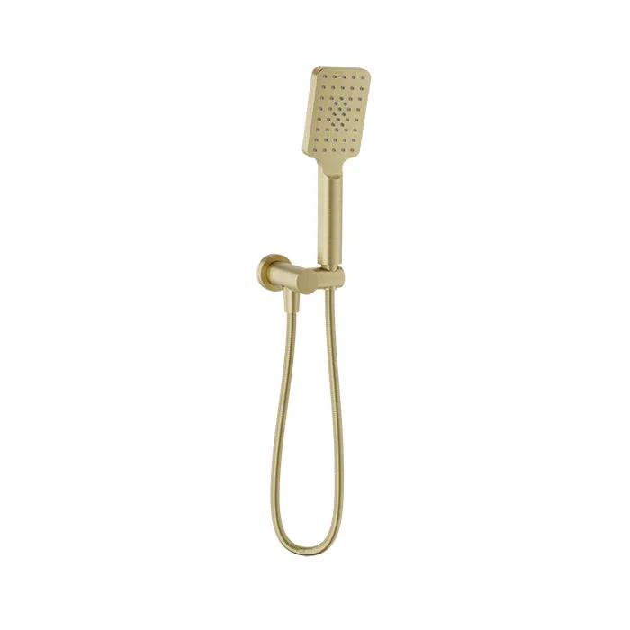 Baril Shower Components 3-Spray Anti-Limestone Hand Shower on Wall Mounted Supply Elbow by Baril