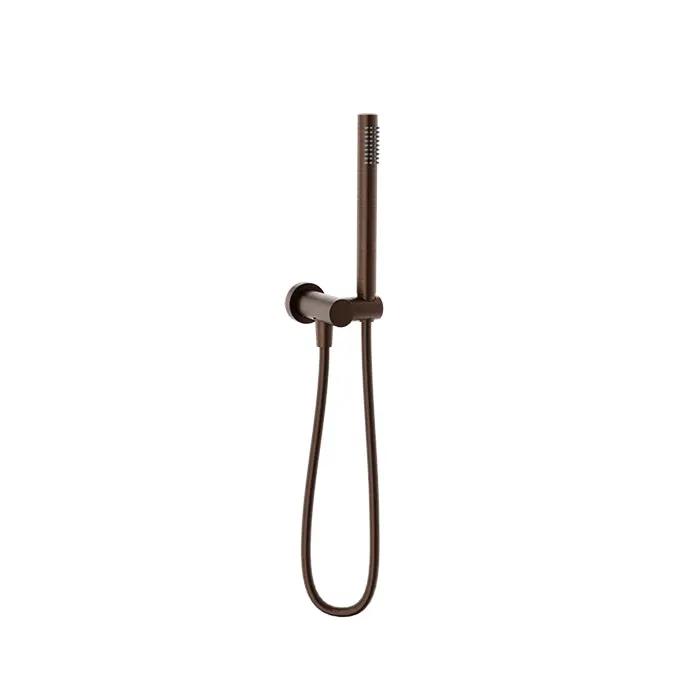 Baril Shower Components 1-Spray Anti-Limestone Hand Shower on Wall Mounted Supply Elbow by Baril