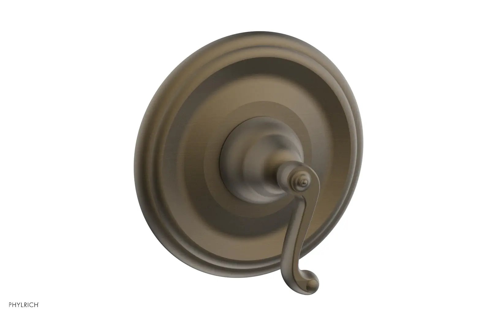 Phylrich REVERE & SAVANNAH 1/2" & 3/4" Thermostatic Shower Trim, Curved Lever Handle by Phylrich