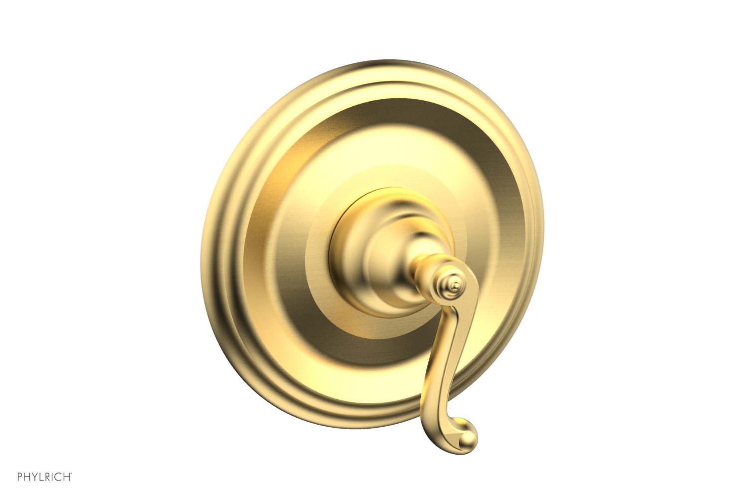 Phylrich REVERE & SAVANNAH 1/2" & 3/4" Thermostatic Shower Trim, Curved Lever Handle