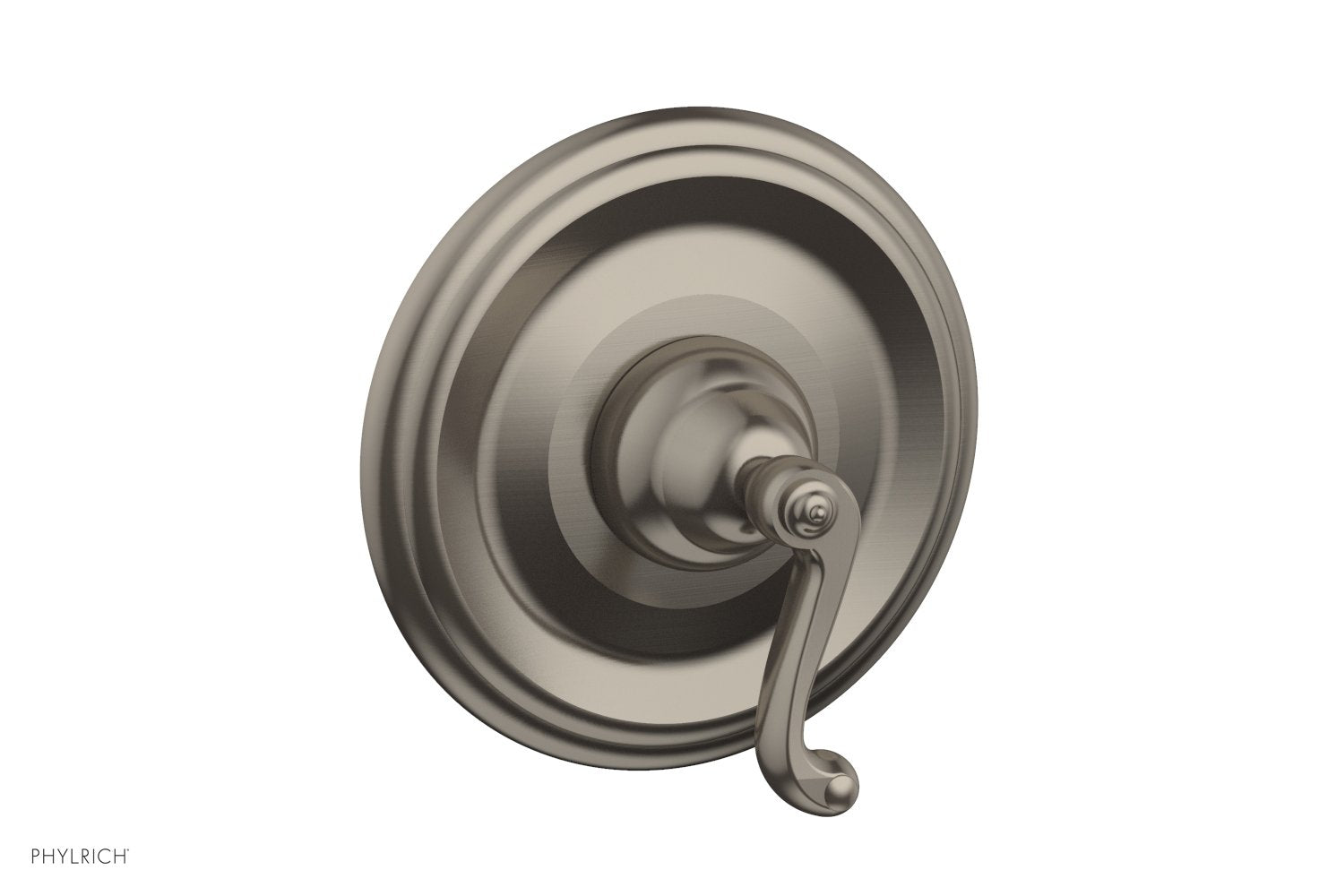 Phylrich REVERE & SAVANNAH 1/2" & 3/4" Thermostatic Shower Trim, Curved Lever Handle