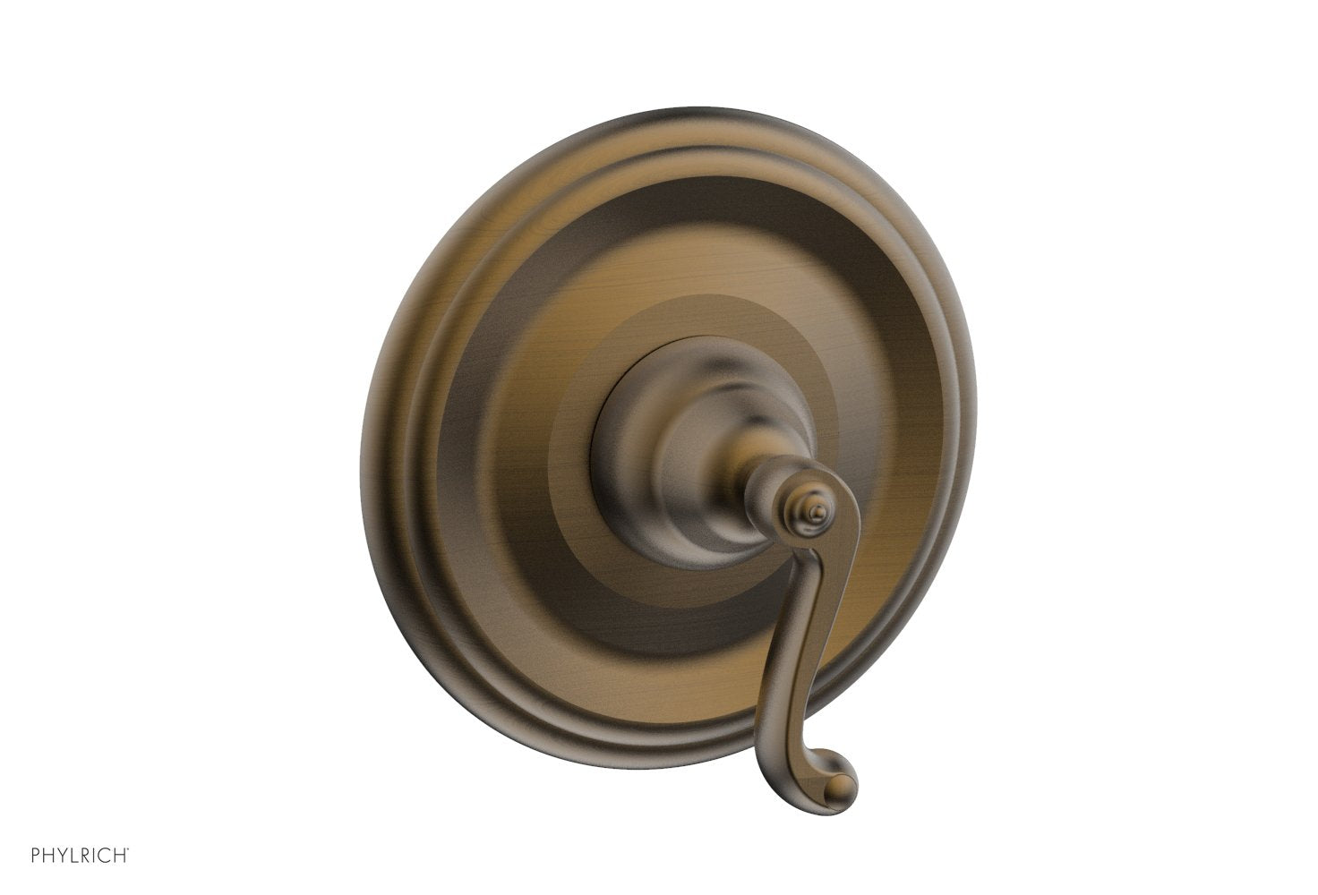 Phylrich REVERE & SAVANNAH 1/2" & 3/4" Thermostatic Shower Trim, Curved Lever Handle