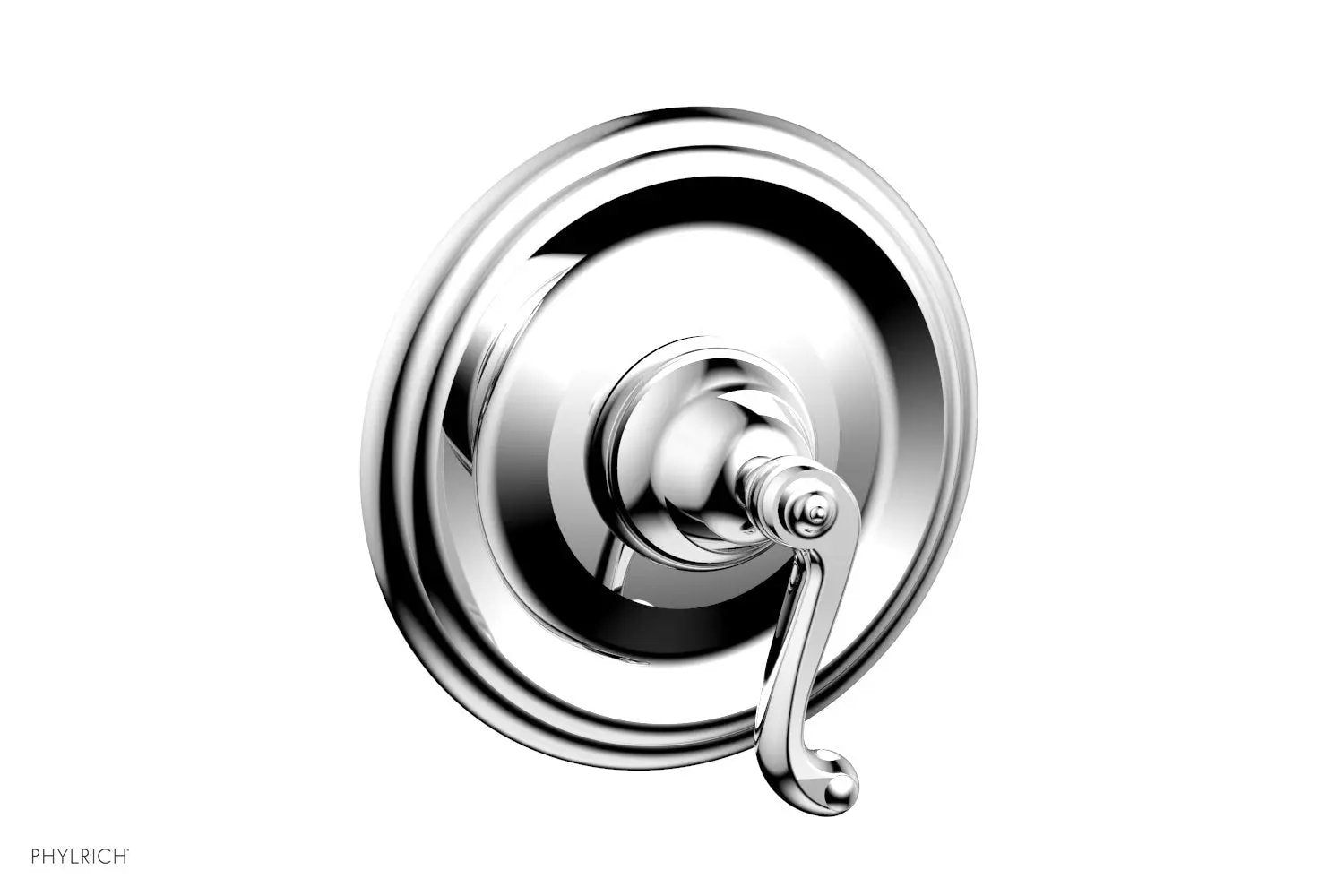 polished chrome shower trim