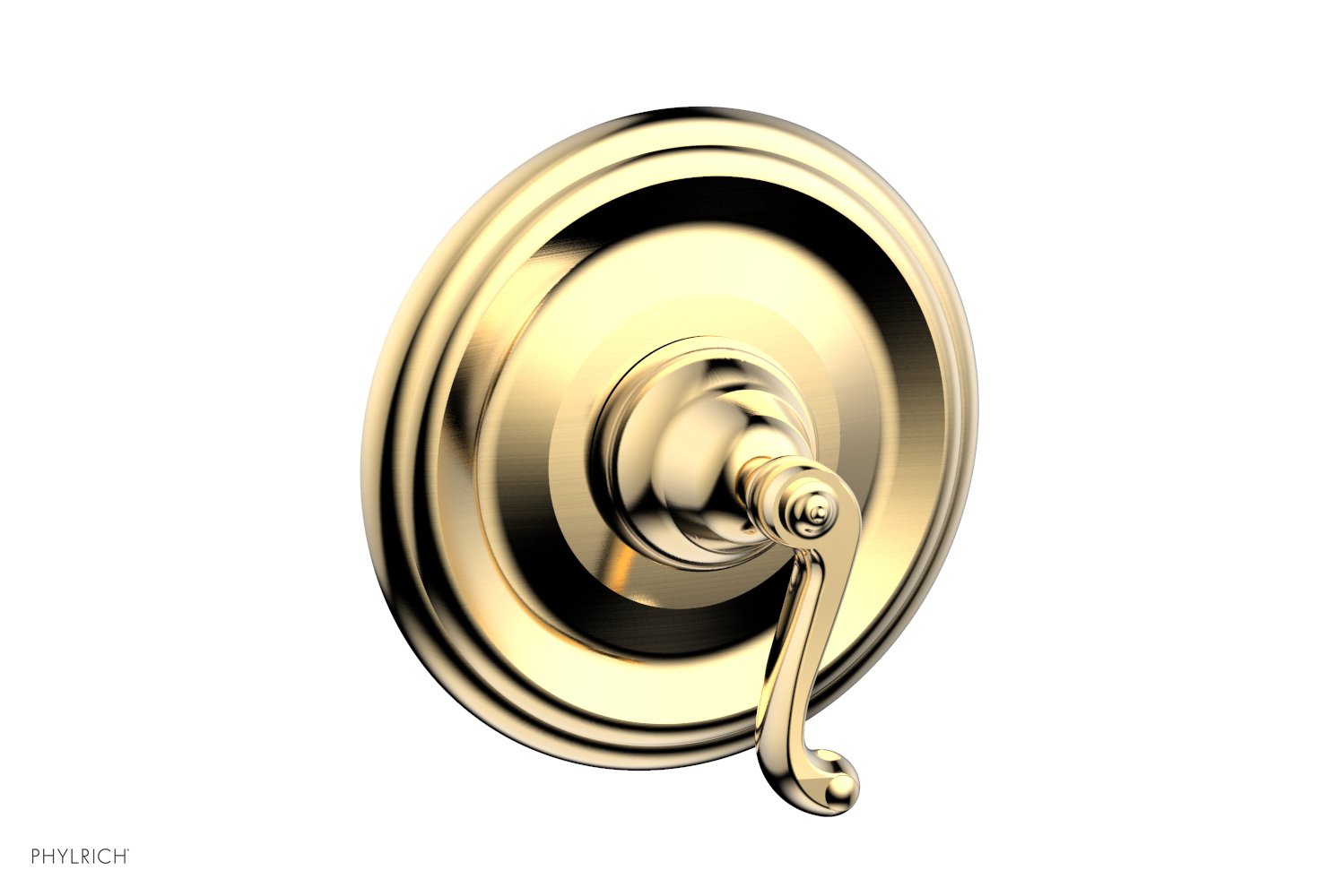 Phylrich REVERE & SAVANNAH 1/2" & 3/4" Thermostatic Shower Trim, Curved Lever Handle