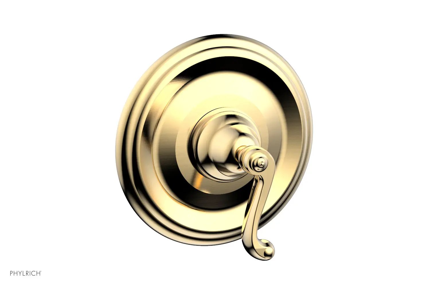 Phylrich REVERE & SAVANNAH 1/2" & 3/4" Thermostatic Shower Trim, Curved Lever Handle by Phylrich