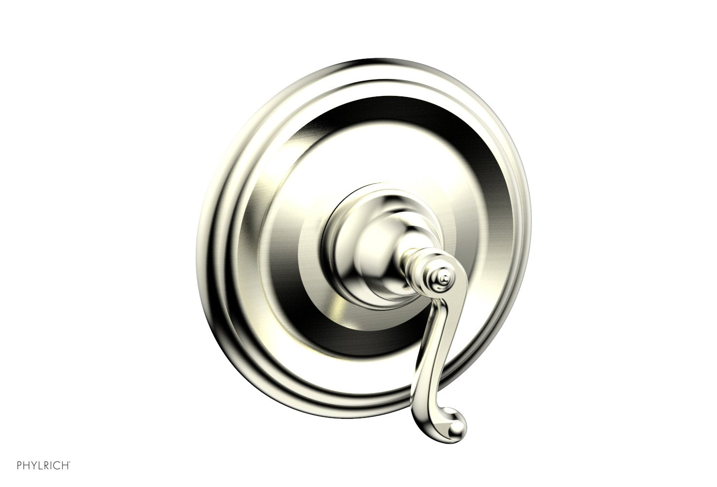 Phylrich REVERE & SAVANNAH 1/2" & 3/4" Thermostatic Shower Trim, Curved Lever Handle