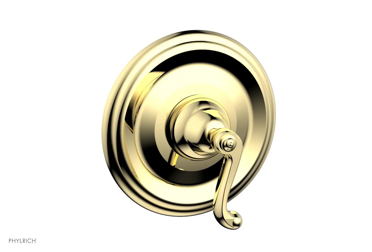 Phylrich REVERE & SAVANNAH 1/2" & 3/4" Thermostatic Shower Trim, Curved Lever Handle by Phylrich