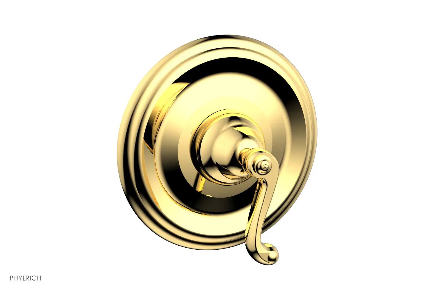 Phylrich REVERE & SAVANNAH 1/2" & 3/4" Thermostatic Shower Trim, Curved Lever Handle by Phylrich