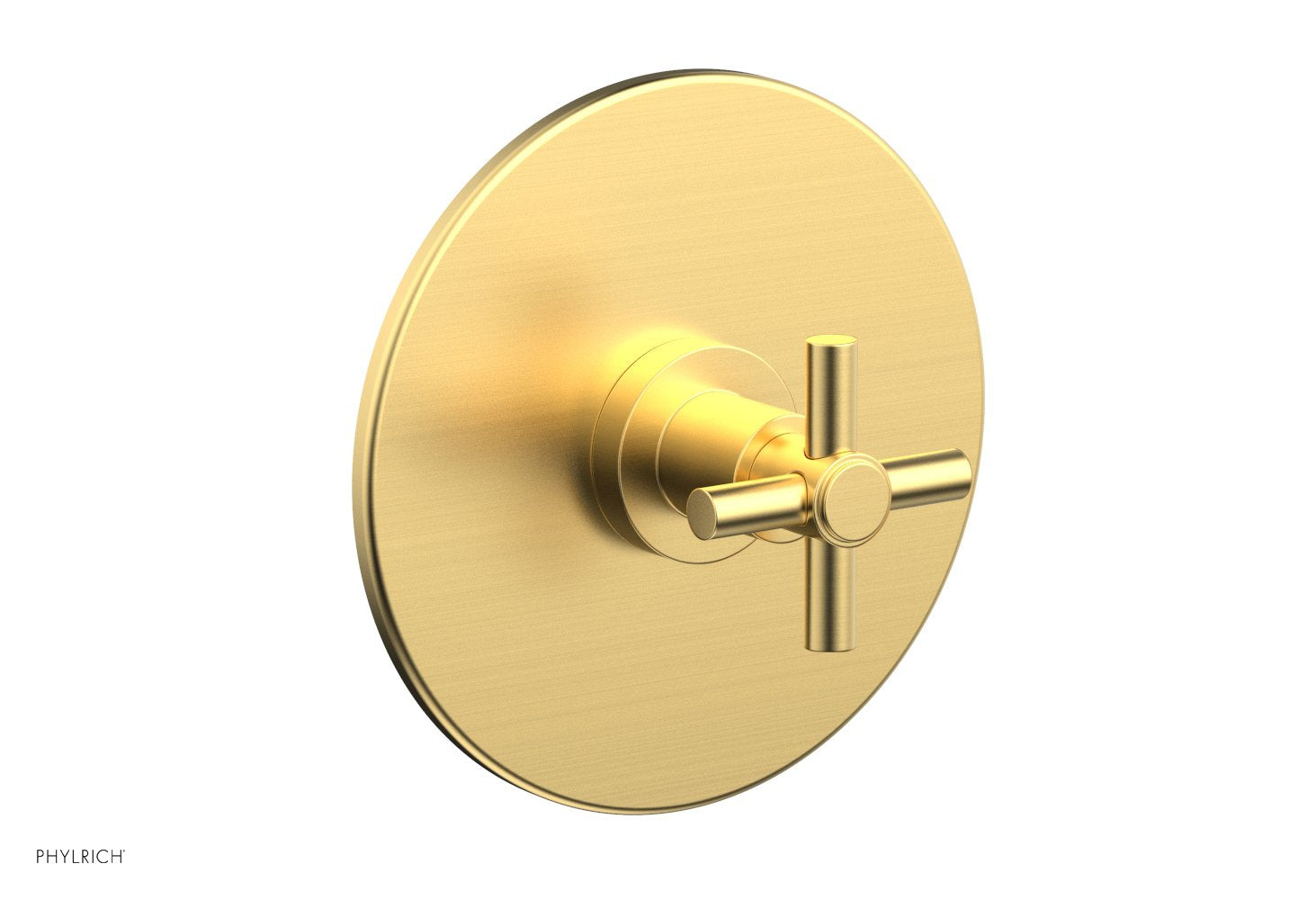 Phylrich BASIC 3/4" Thermostatic Shower Trim - Tubular Cross Handle