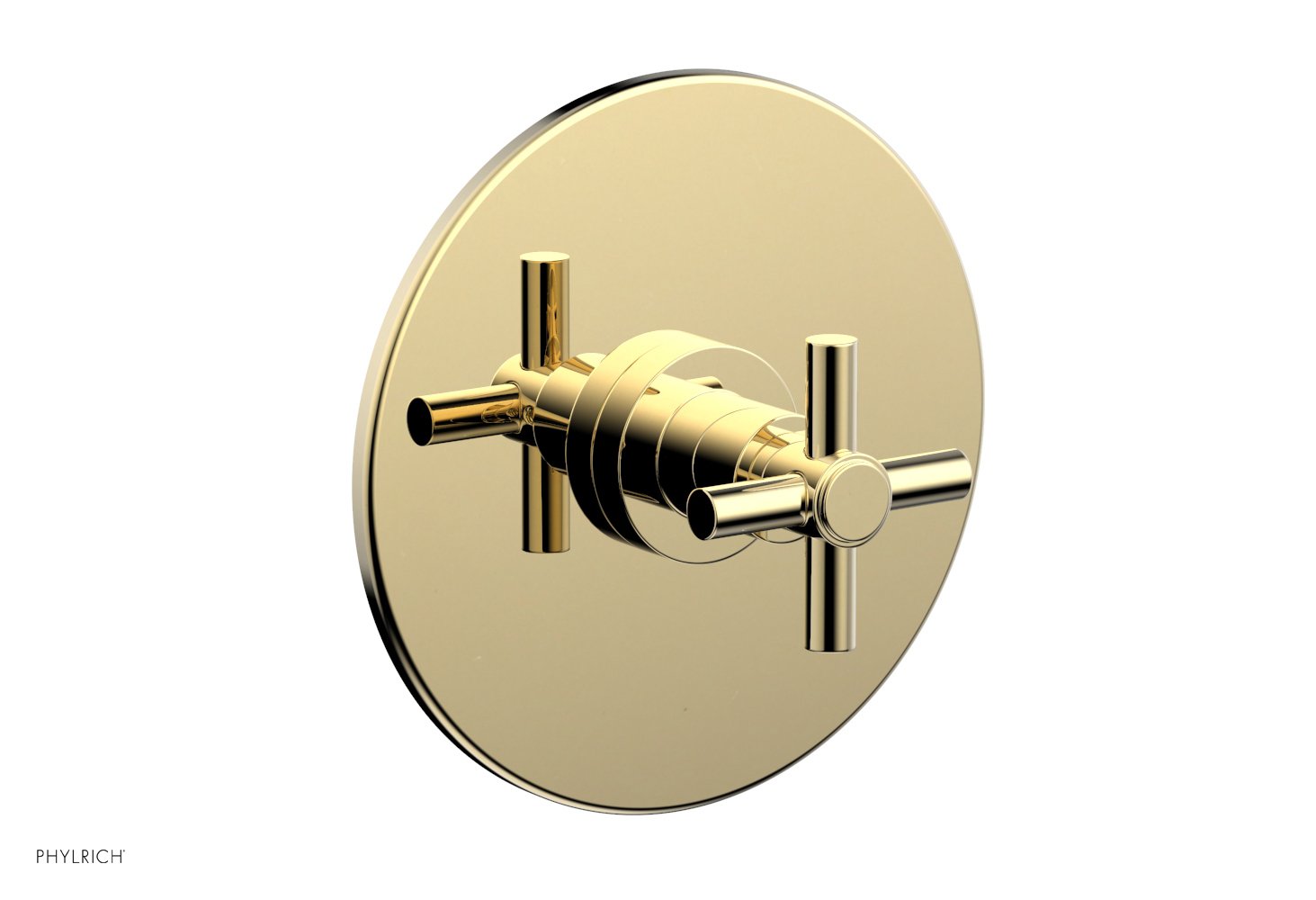 Phylrich BASIC 3/4" Thermostatic Shower Trim - Tubular Cross Handle