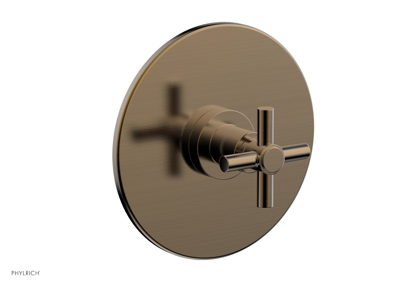 Phylrich BASIC 3/4" Thermostatic Shower Trim - Tubular Cross Handle by Phylrich