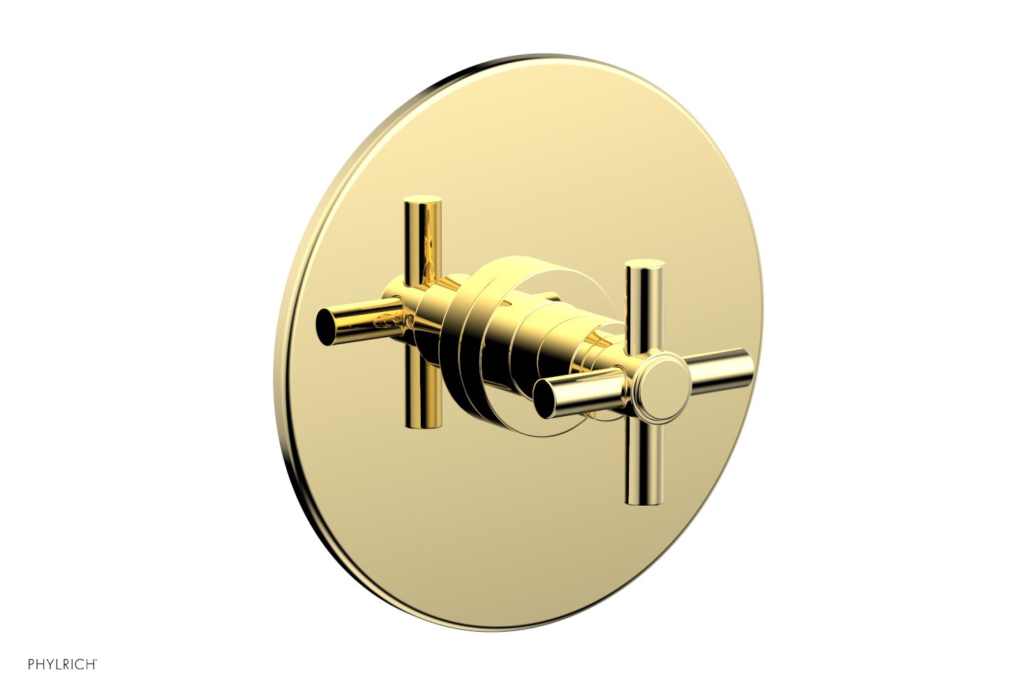 Phylrich BASIC 3/4" Thermostatic Shower Trim - Tubular Cross Handle