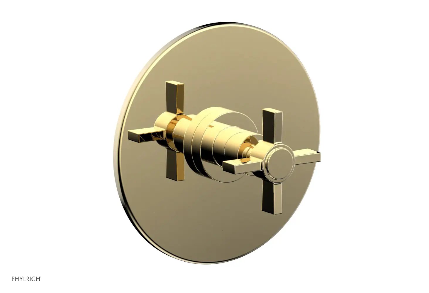 Phylrich BASIC 1/2" Thermostatic Shower Trim - Blade Cross Handle by Phylrich