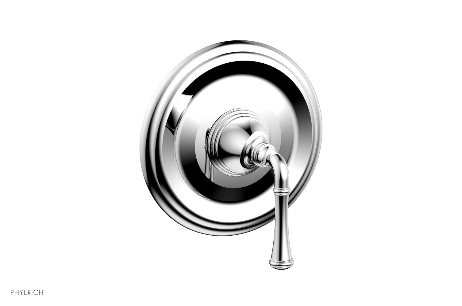 polished chrome shower trim