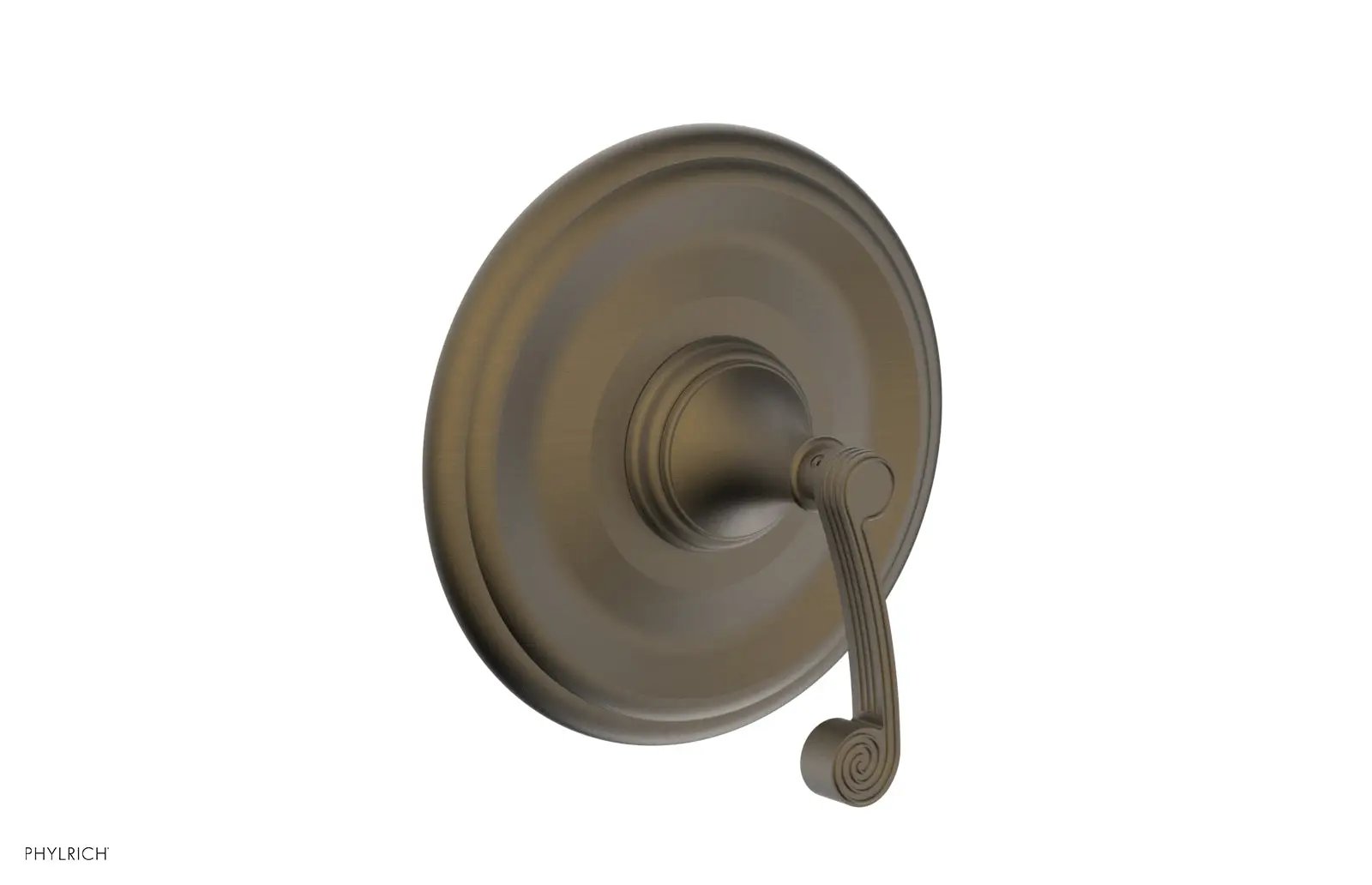 Phylrich 3RING Thermostatic Shower Trim - Curved Lever Handle by Phylrich