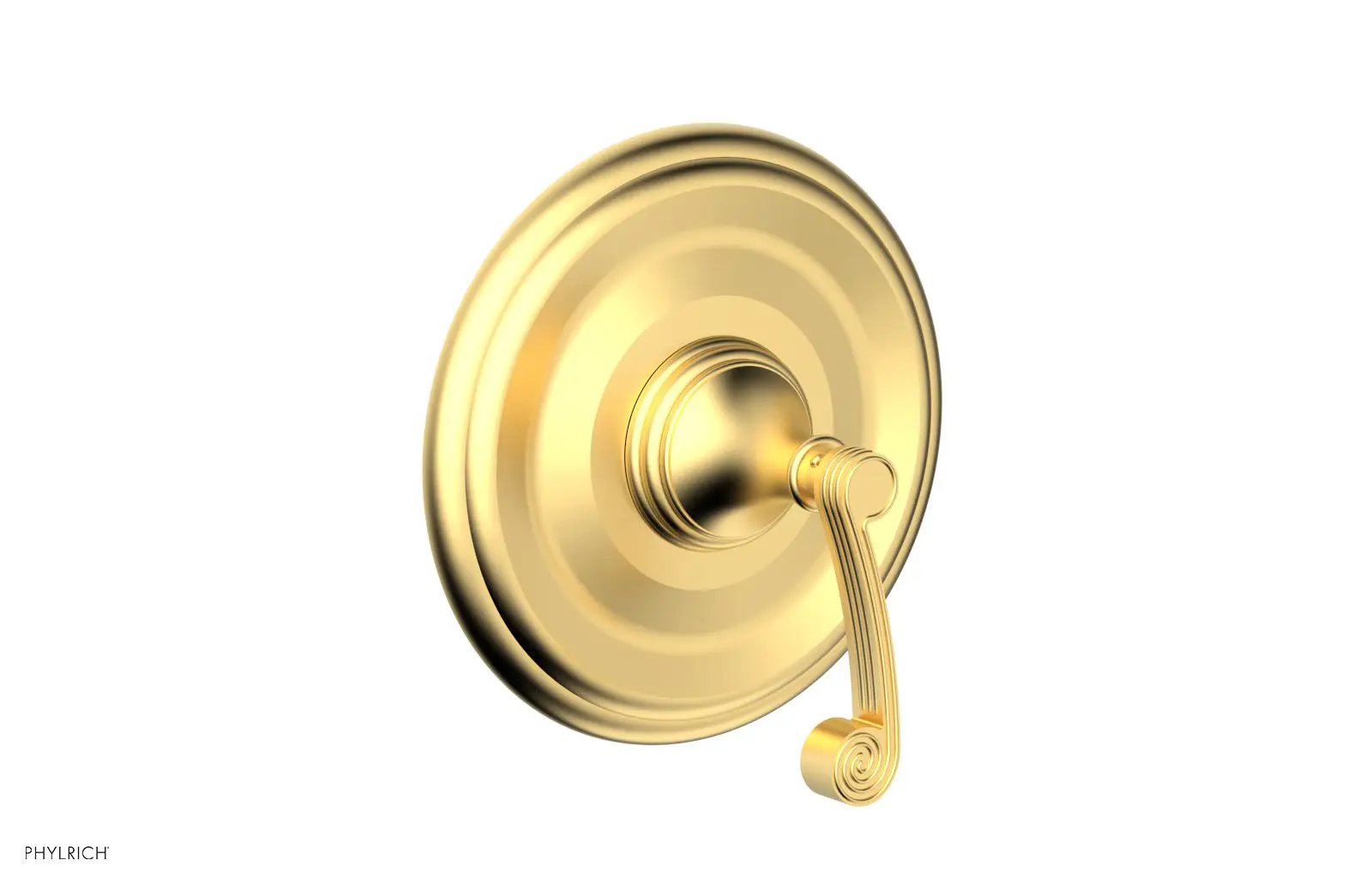 Phylrich 3RING Thermostatic Shower Trim - Curved Lever Handle by Phylrich