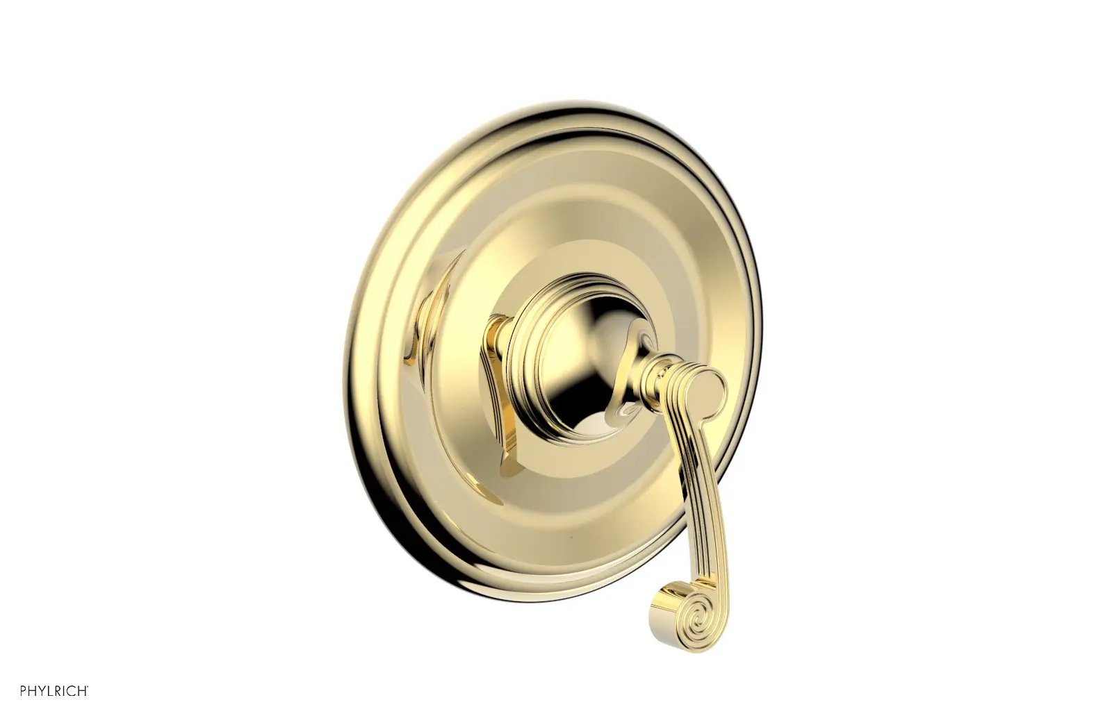 Phylrich 3RING Thermostatic Shower Trim - Curved Lever Handle by Phylrich