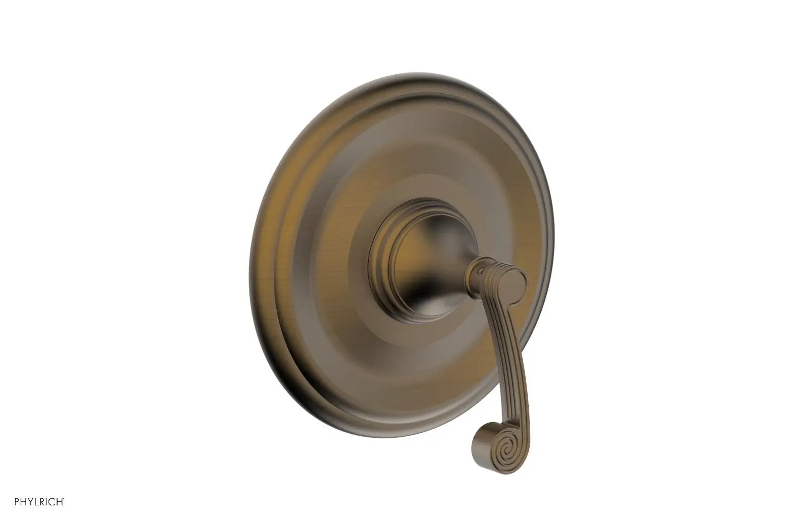 Phylrich 3RING Thermostatic Shower Trim - Curved Lever Handle by Phylrich