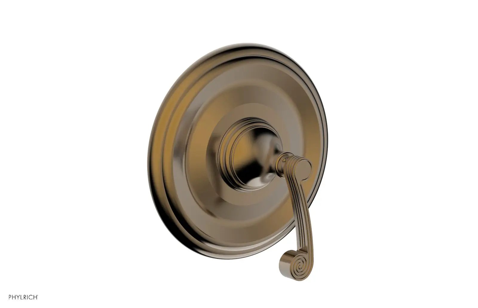 Phylrich 3RING Thermostatic Shower Trim - Curved Lever Handle by Phylrich