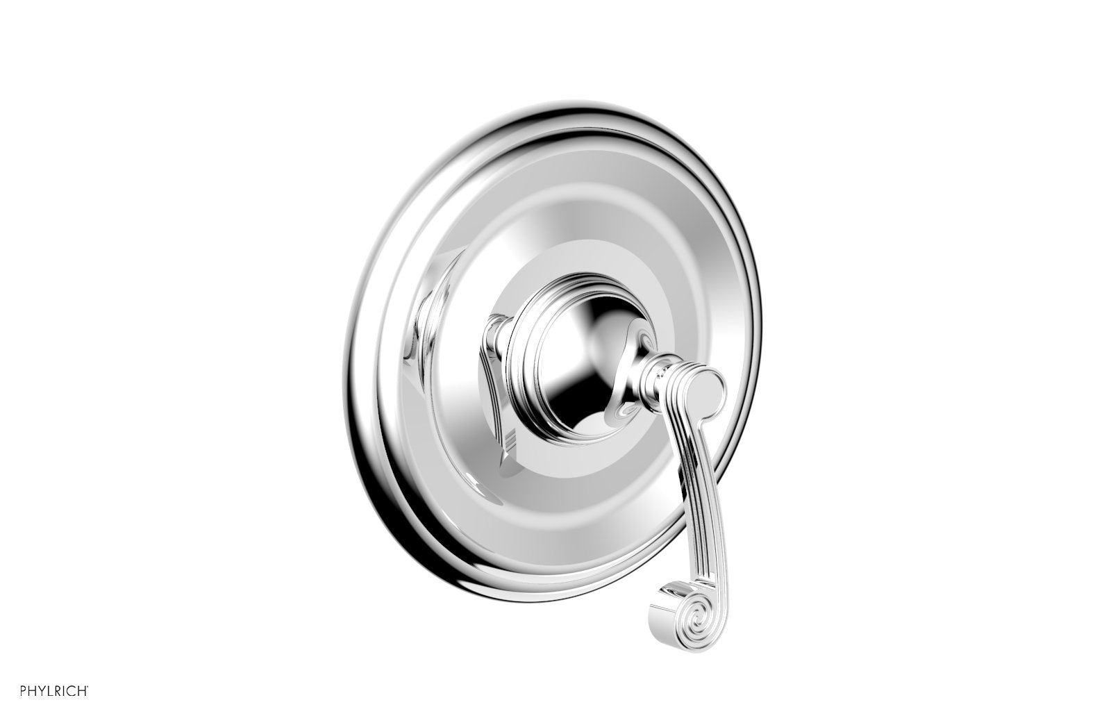 polished chrome shower trim