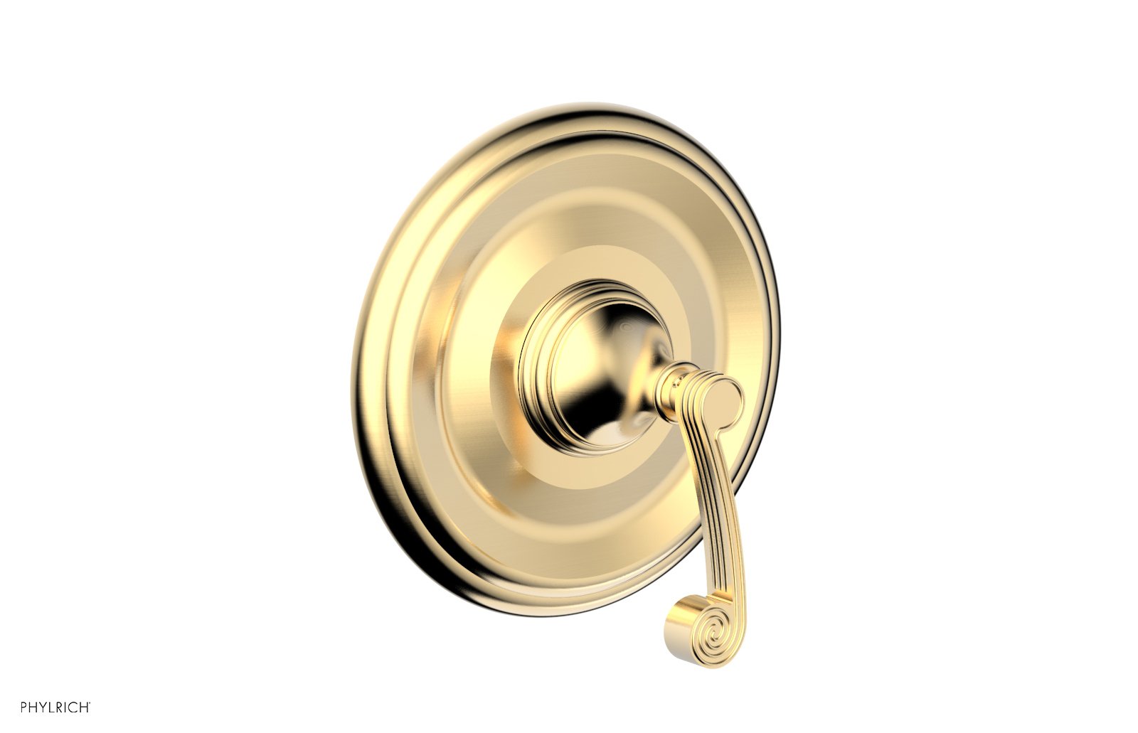 Phylrich 3RING Thermostatic Shower Trim - Curved Lever Handle