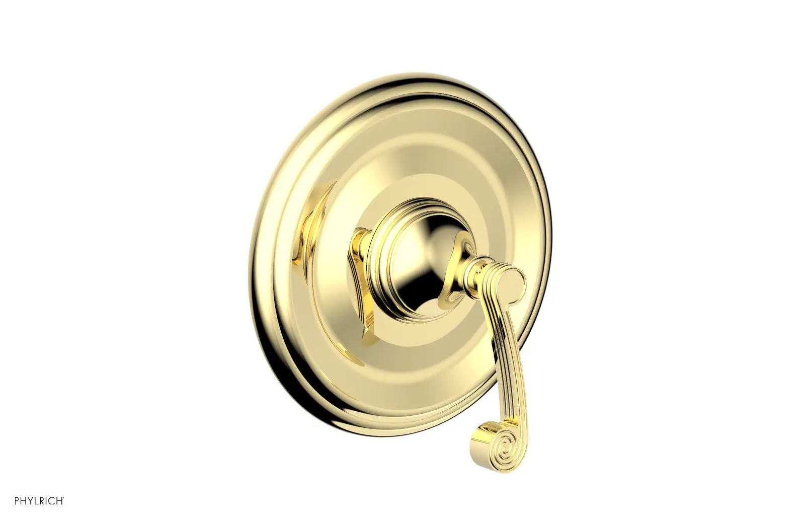 Phylrich 3RING Thermostatic Shower Trim - Curved Lever Handle by Phylrich