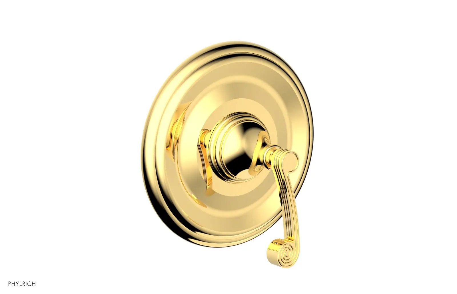 Phylrich 3RING Thermostatic Shower Trim - Curved Lever Handle by Phylrich