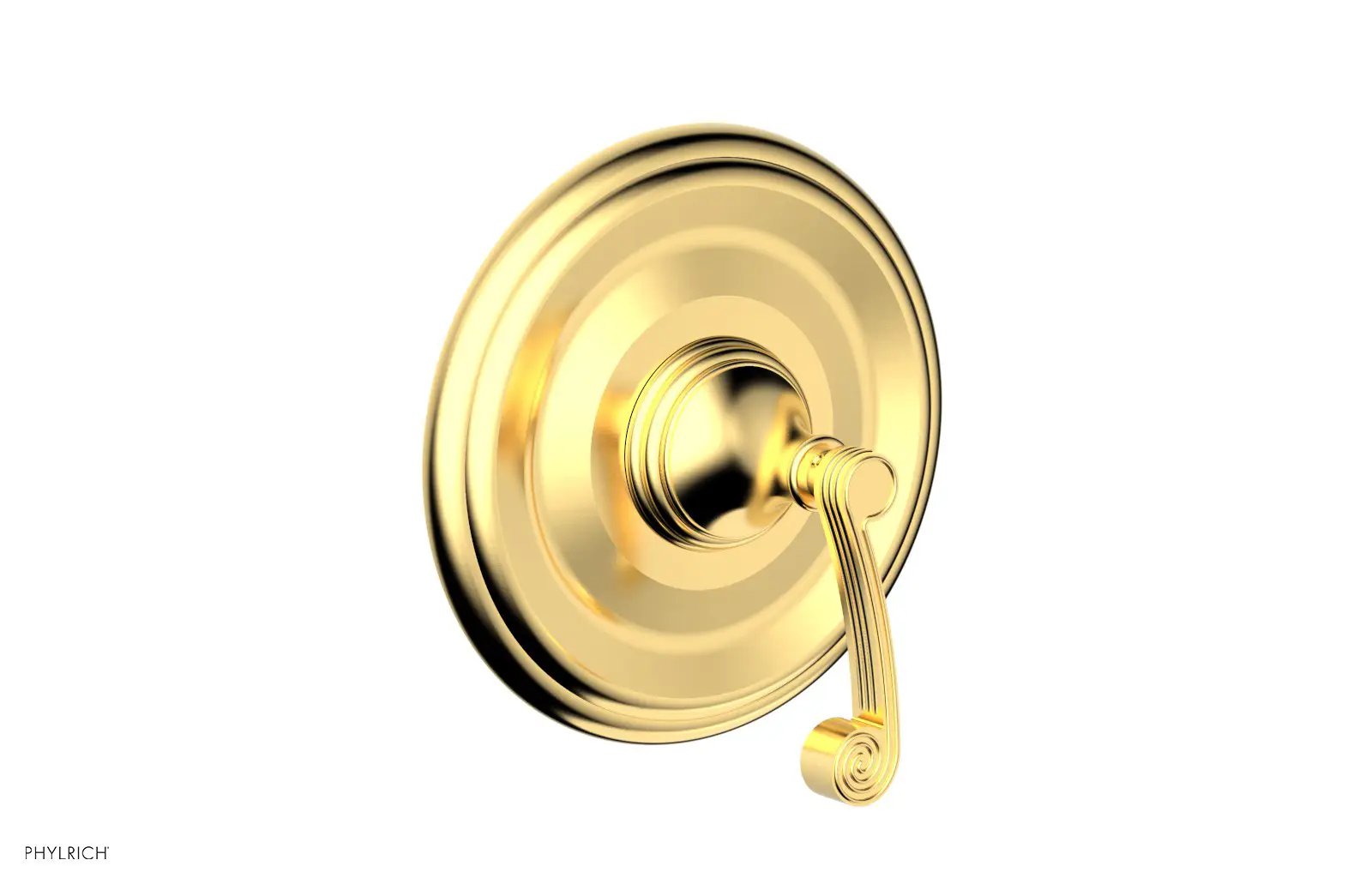 Phylrich 3RING Thermostatic Shower Trim - Curved Lever Handle by Phylrich
