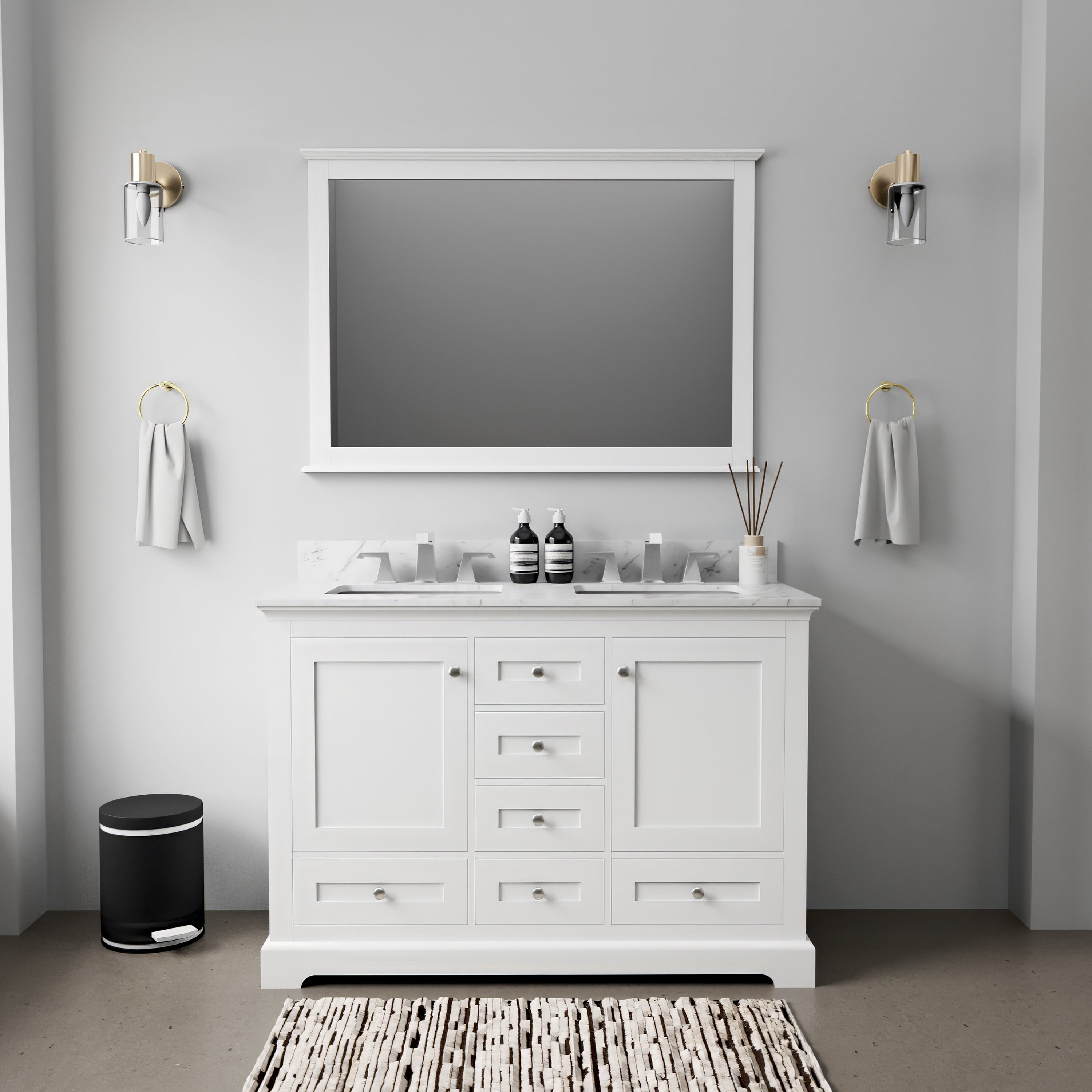 white vanity