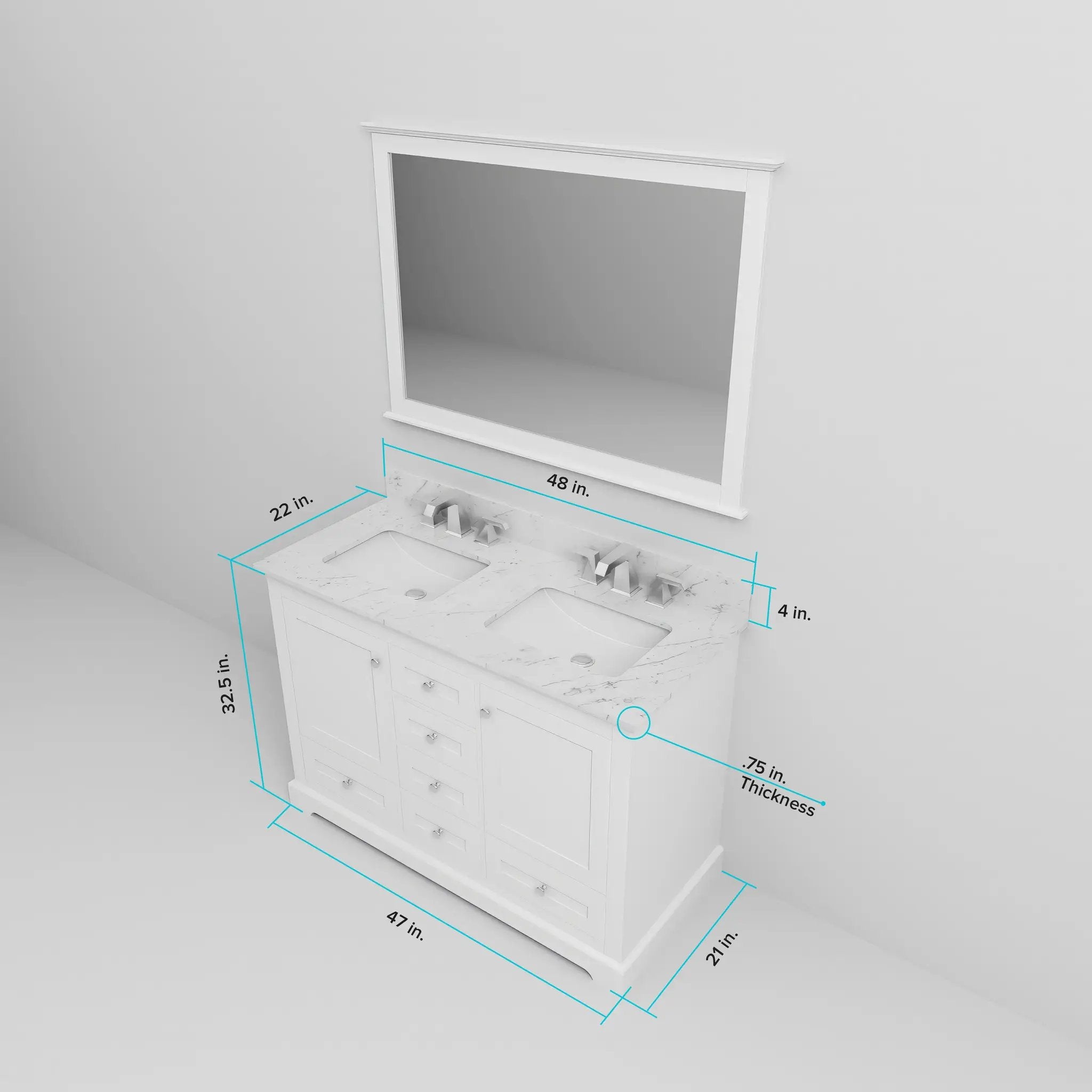 white vanity