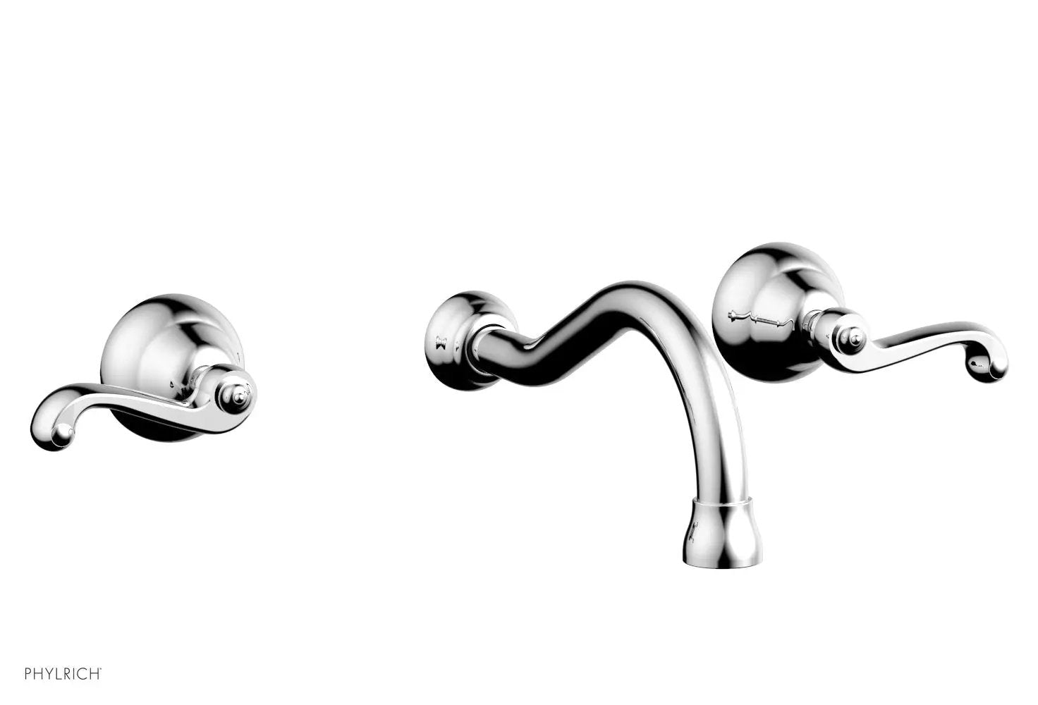 polished chrome lavatory set