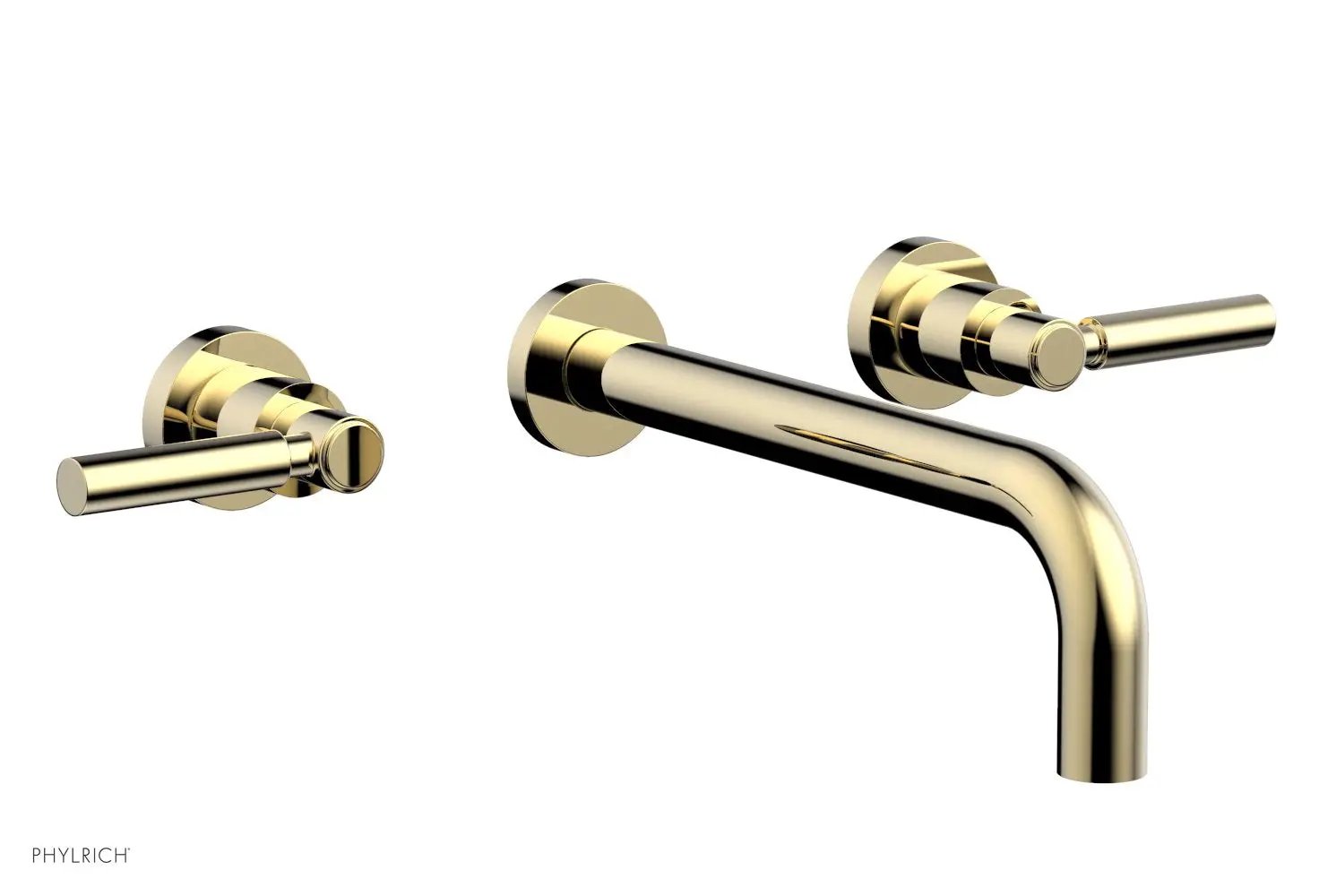 Phylrich BASIC Wall Lavatory Set 10" Spout - Lever Handles by Phylrich