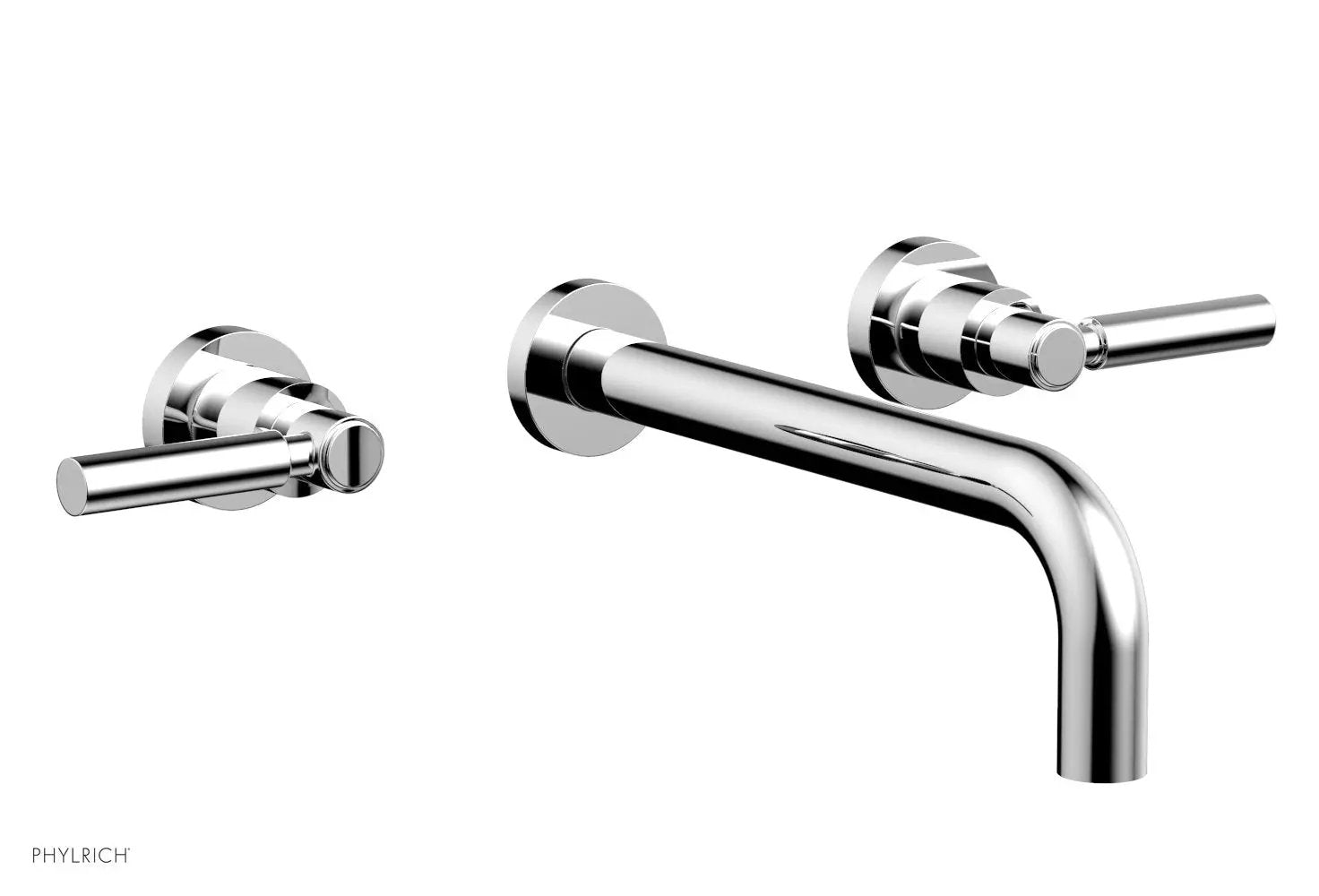 polished chrome lavatory set