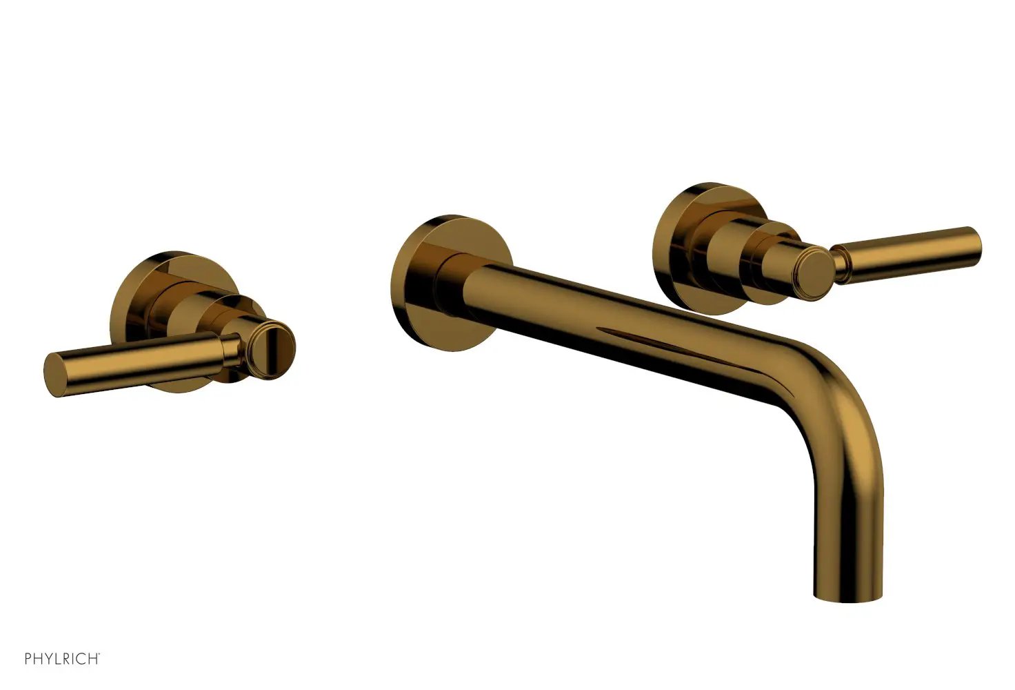 Phylrich BASIC Wall Lavatory Set 10" Spout - Lever Handles by Phylrich