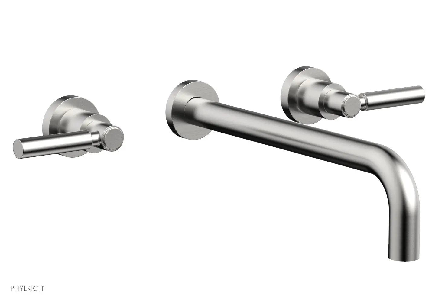 Phylrich BASIC Wall Lavatory Set 12" Spout - Lever Handles by Phylrich