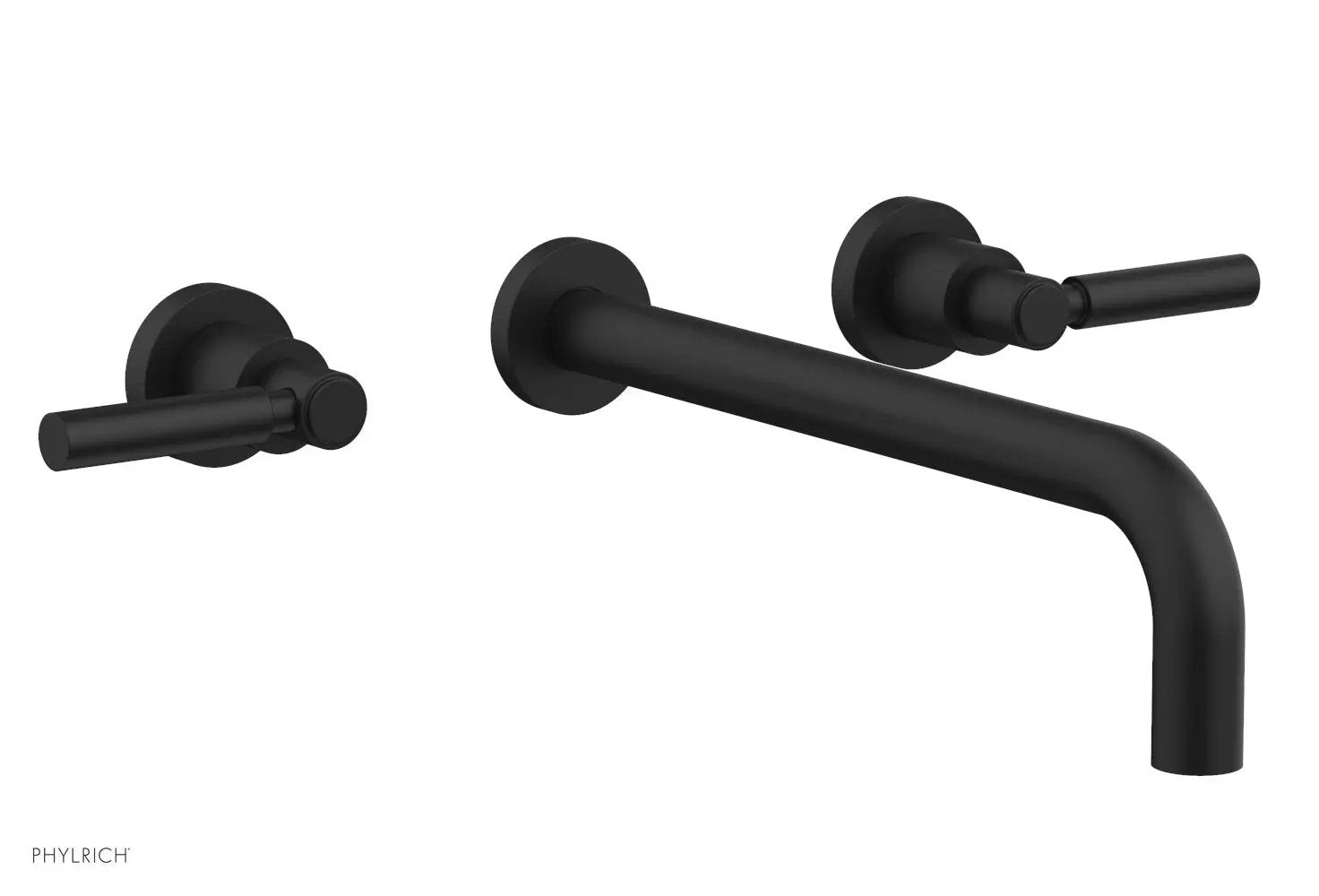 Phylrich BASIC Wall Lavatory Set 12" Spout - Lever Handles by Phylrich
