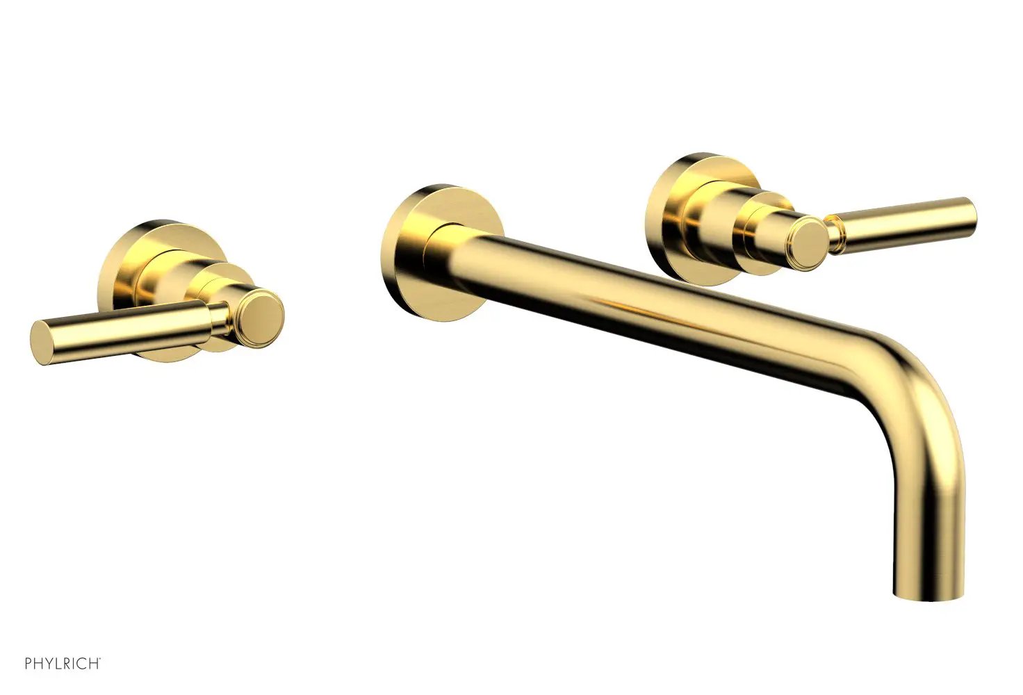 Phylrich BASIC Wall Lavatory Set 12" Spout - Lever Handles by Phylrich