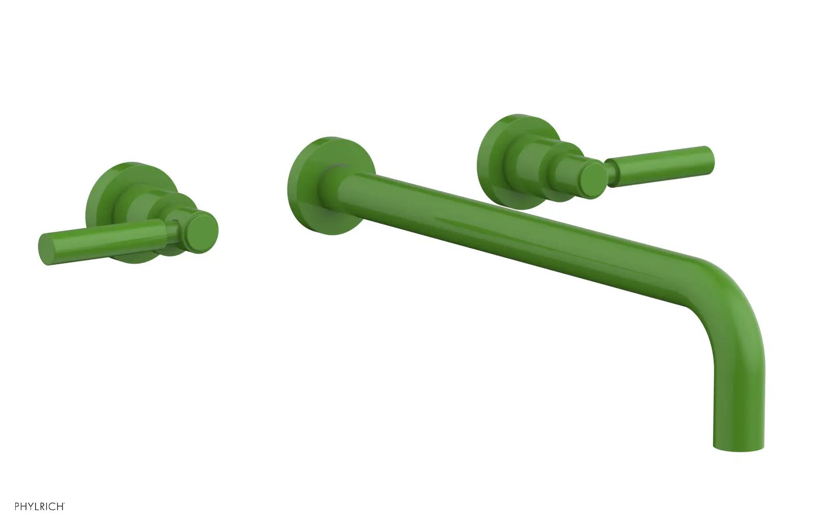 Phylrich BASIC Wall Lavatory Set 14" Spout - Tubular Cross Handles by Phylrich
