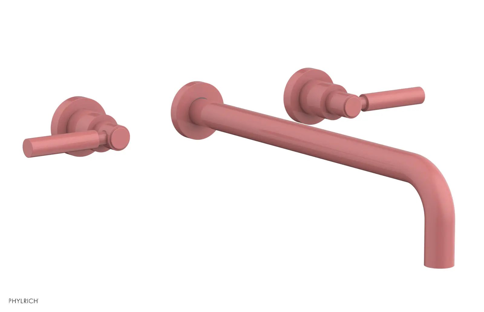 Phylrich BASIC Wall Lavatory Set 14" Spout - Tubular Cross Handles by Phylrich