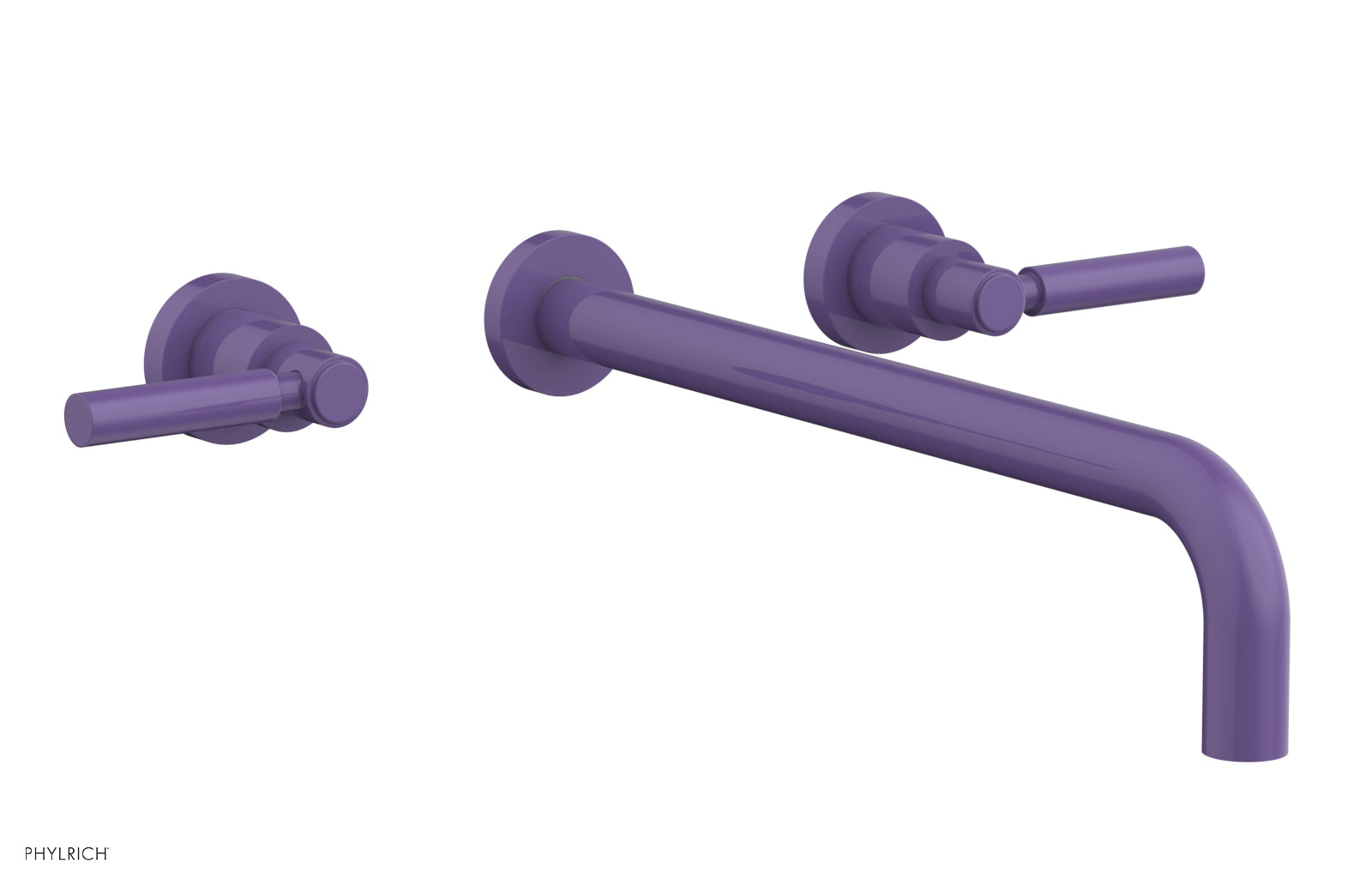 Phylrich BASIC Wall Lavatory Set 14" Spout - Lever Handles