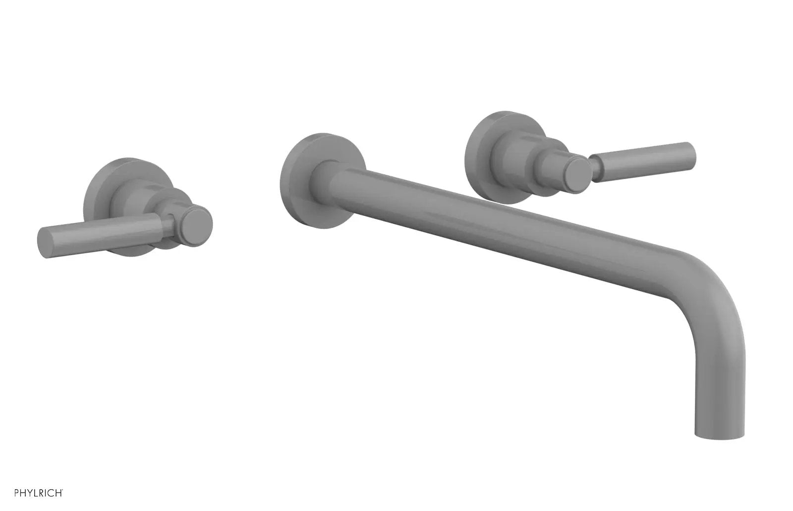 Phylrich BASIC Wall Lavatory Set 14" Spout - Tubular Cross Handles by Phylrich
