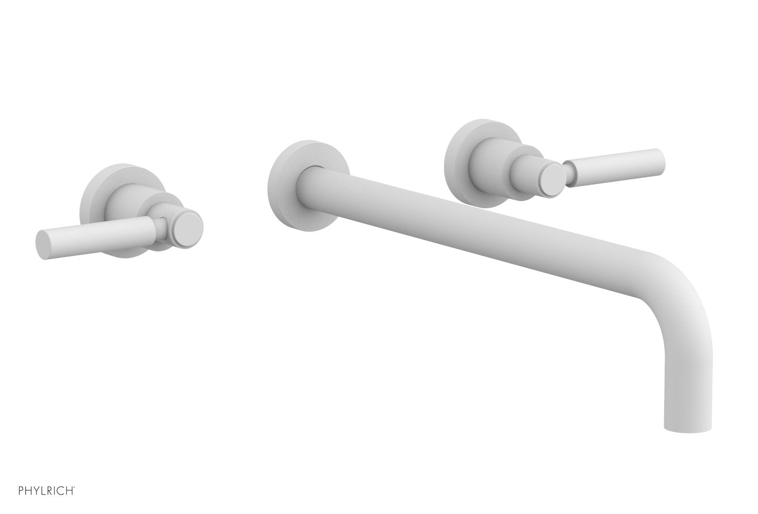 Phylrich BASIC Wall Lavatory Set 14" Spout - Lever Handles