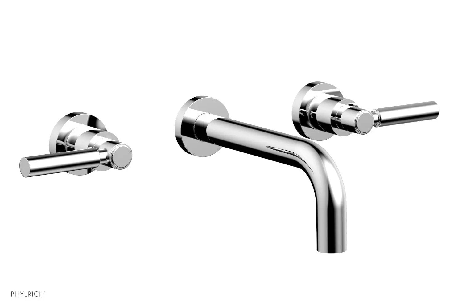 polished chrome lavatory set