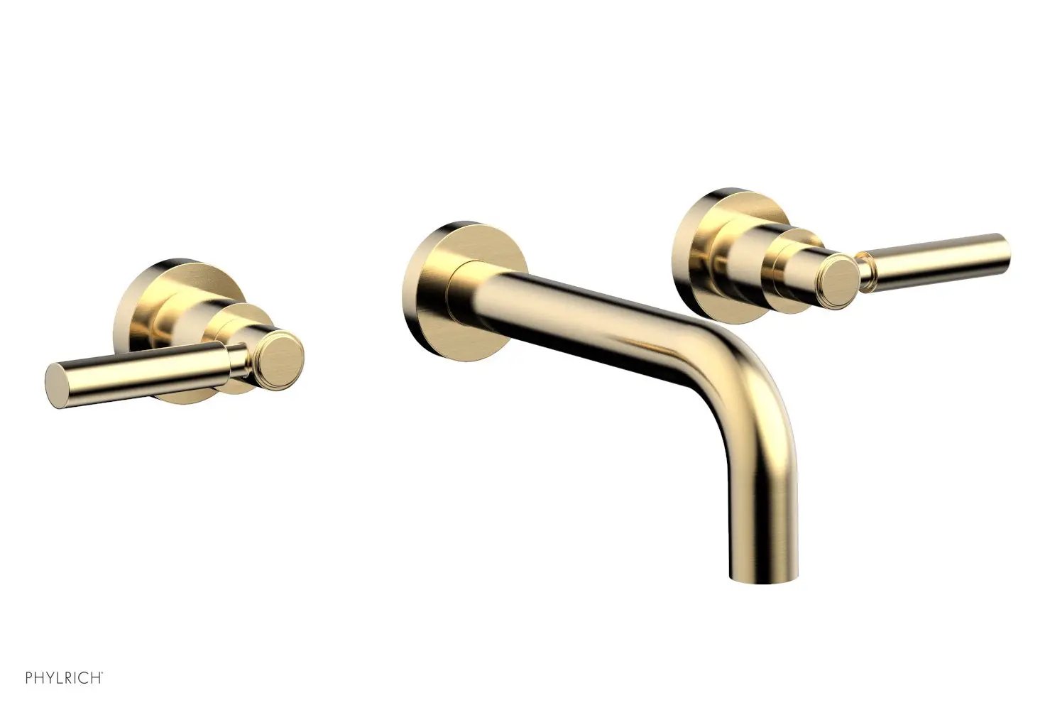 Phylrich BASIC Wall Lavatory Set 7 1/2" Spout - Lever Handles by Phylrich