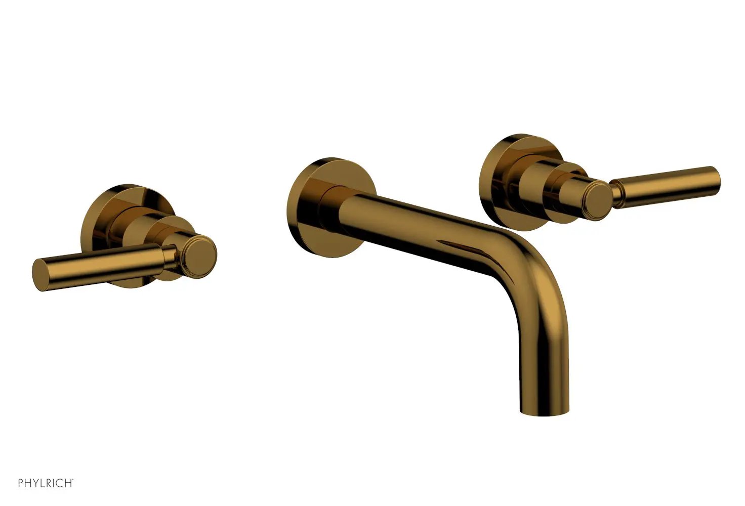 Phylrich BASIC Wall Lavatory Set 7 1/2" Spout - Lever Handles by Phylrich
